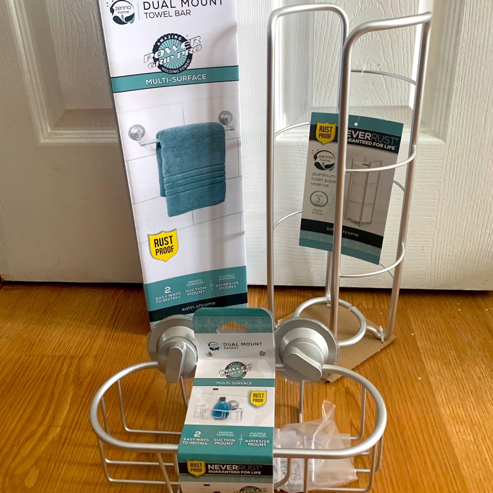 Satin chrome bathroom accessories New rust proof